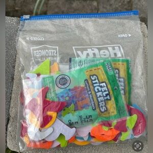 Colorful Felt Stickers- most are NEW, unopened